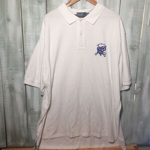 Polo Ralph Lauren Men's Size 3XLT Polo Shirt Embroidered RRL White Golf Preppy